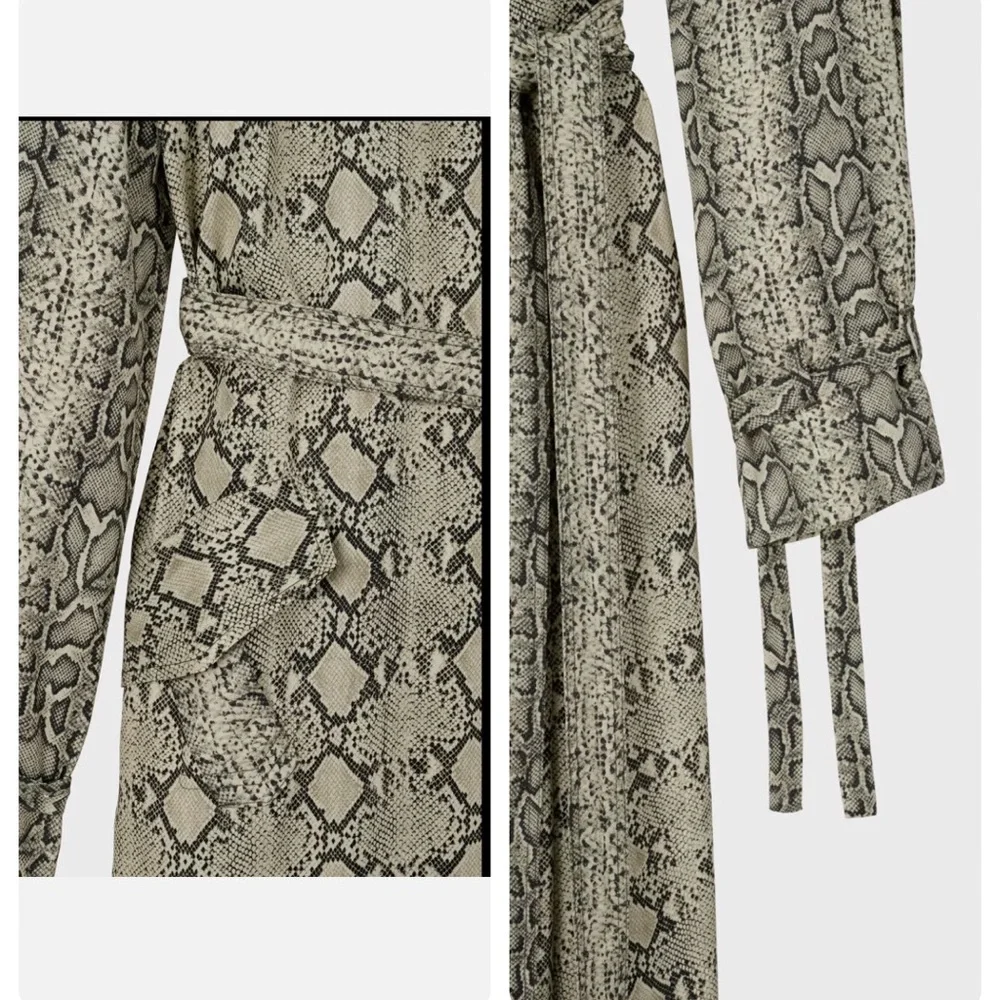 NWOT ZARA SRPLS RARE SNAKESKIN DRESS - Picture 6 of 6